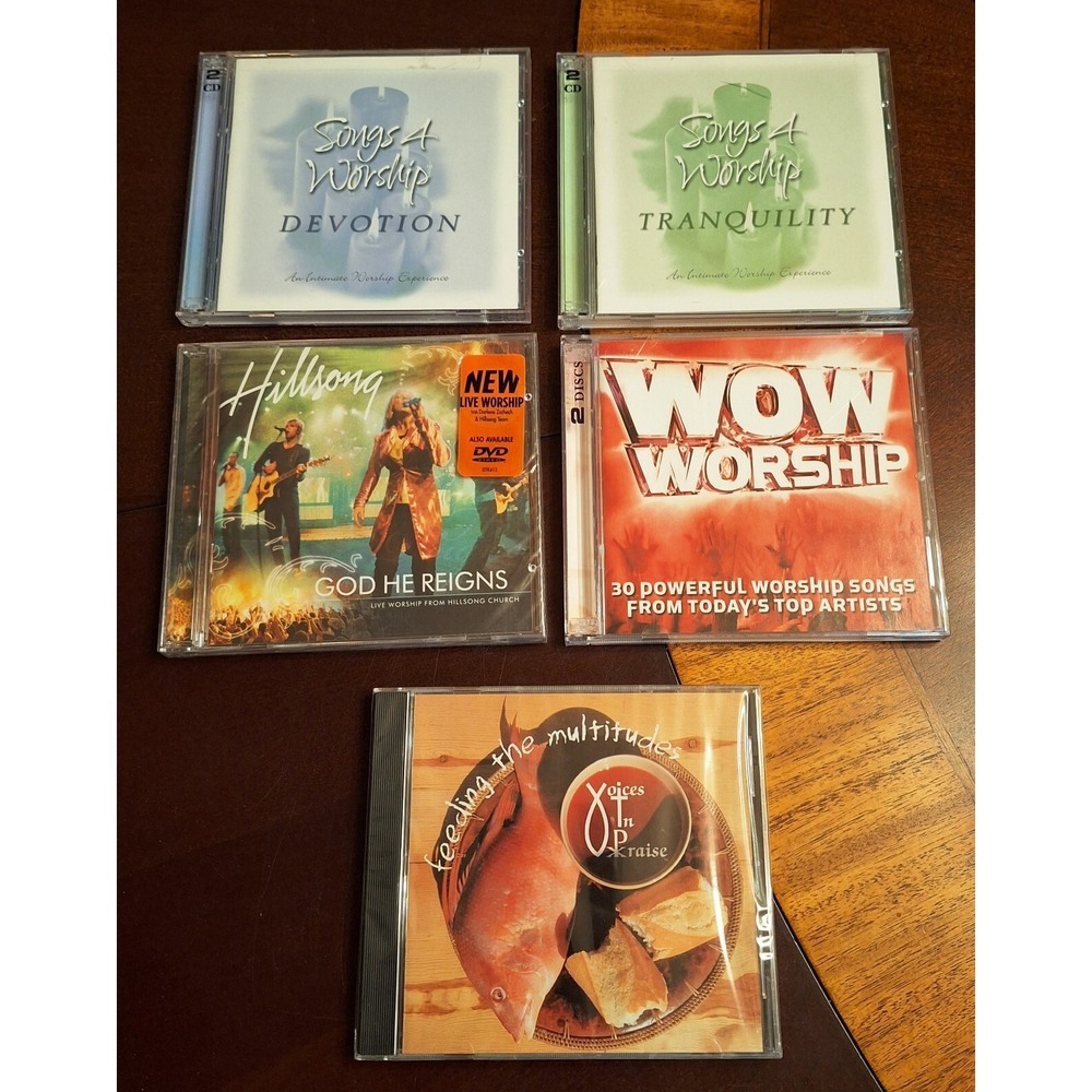 Lot of 5 Different Christian Music Hits CD's Collection & WOW Worship G5
